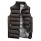 thumbnail image 3 of Men Autumn Winter Coat Padded Cotton Vest Warm Hooded Thick Vest Tops Jacket 4XL, 3 of 4