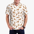 thumbnail image 3 of Rocae Labrador Retriever Dog for Men's Short Sleeve Polo Shirt, Quick Drying Performance Moisture Wicking Sports Men's Golf Shirt 4X-Large, 3 of 9