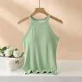 thumbnail image 4 of Women’s Tank Tops Sleeveless Halter Tank Tops with Built in Bras Padded Slim Fit Workout Tops Women's Bras, 4 of 5