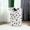 thumbnail image 6 of Yayeee Freestanding Laundry Hamper with Handle Collapsible Large Storage Basket for Clothes, Green Stars, 6 of 7