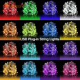 thumbnail image 2 of 1M 5M 10M USB Led Waterproof Fairy Lights Para la decoración de interiores y exteriores, 2 of 4