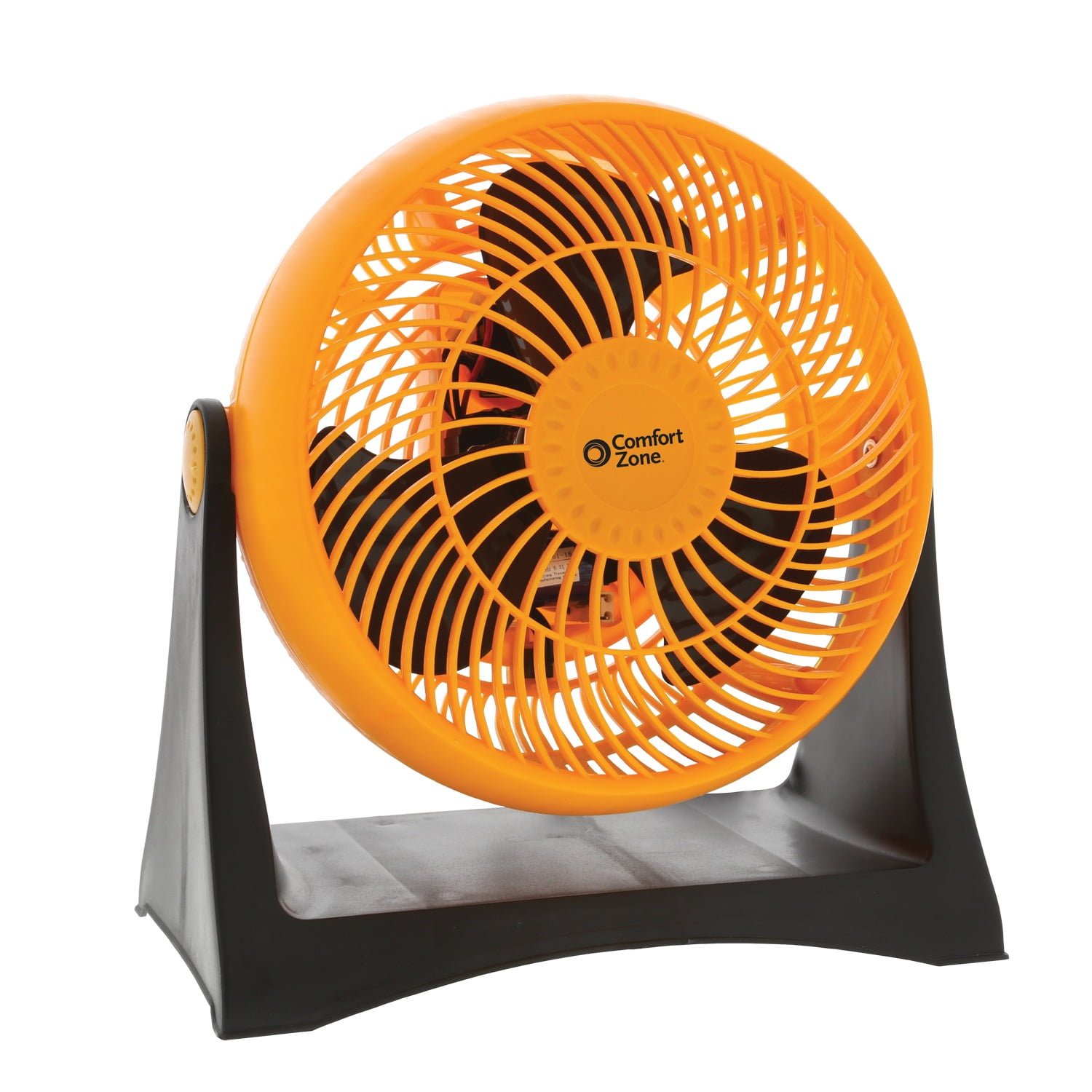 Comfort Zone 8Inch Turbo High Velocity Fan, Orange