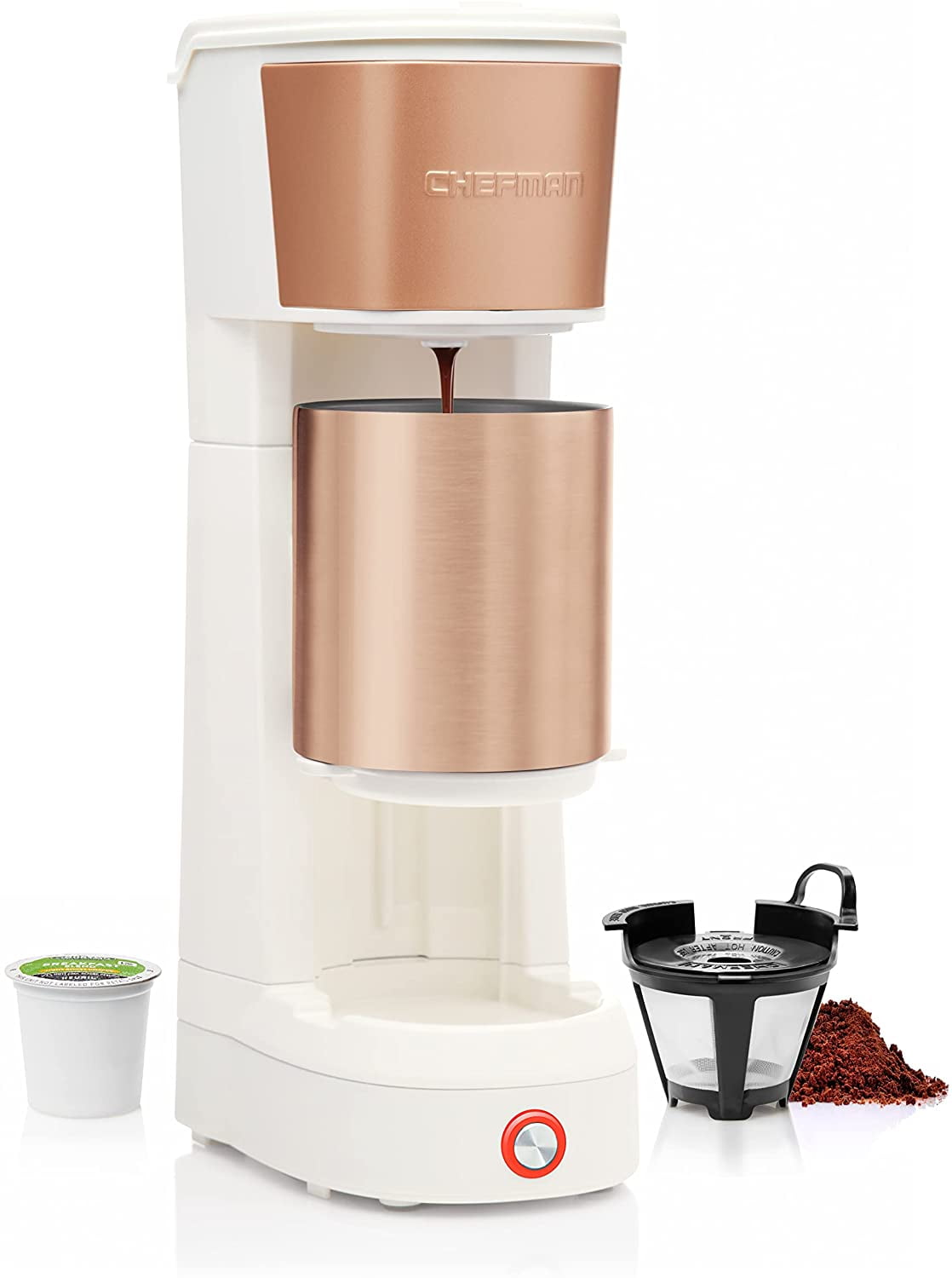 Chefman Migration InstaCoffee Max Single-Serve Brewer with Lift Black