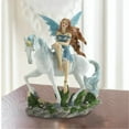 thumbnail image 2 of Dragon Crest Magical Blue Fairy and Unicorn Figurine 5x2.25x5.75, 2 of 2