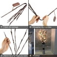thumbnail image 4 of Viworld 20 Led Nordic Style Simulation Tree Branches String Lights DIY Lighted Artificial Twigs Bendable Shapable Fairy Lights for Holiday Indoor Vase Daily Decorations (6pcs Branches), 4 of 5