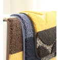 thumbnail image 3 of Zhuge Luxury Bathroom Rug Mat, Extra Soft and Absorbent Microfiber Bath Rugs, Non-Slip Plush Shaggy Bath Carpet, Machine Wash Dry, Bath Mats for Bathroom Floor,(Brown yellow), 3 of 4