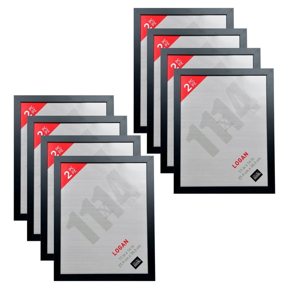 Studio Decor Black 11" x 14" Frame, Logan, 8 Packs: 2 ct. (16 total)