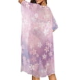 thumbnail image 4 of HELLHERO Ombre Cherry Blossom Kimono Swimsuit Cover Up - Lightweight Breathable Beachwear for Summer Vacation, Pool & Resort - Elegant Flowy Women's Coverup, 4 of 6