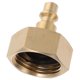 thumbnail image 4 of Conector rápido para compresor de aire a adaptador de manguera de jardín de 3/4" para sistemas de riego de vehículos recreativos, autocaravanas y fontanería exterior. Dorado., 4 of 8