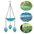 thumbnail image 5 of Hummingbird Feeder And Bird Bath For Outdoors 2-In-1 For Small Birds - Hummingbird Bath Fountain With 3 Blue Feeder Pots - Hanging Solar Bird Bath Fountains, 5 of 7