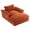 Orange, variant on QuzyAor 67" Oversized Corduroy Chaise Lounge Chair, Deep Seat Boneless Sofa Couch Bed, No Assembly Required,Orange