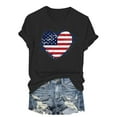thumbnail image 5 of American Flag USA United States of America US 4th of July T-Shirt Black,L, 5 of 5