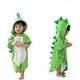 thumbnail image 4 of Toalla de baño para niños Albornoz de bebé de algodón con estampado de dinosaurio Albornoz para niños Poncho con capucha para nadar en la playa, 4 of 6