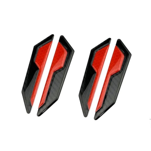 4x Universal Vehicle Door Protectors Durable PVC, Reflective, Easy Adhesive for All Car Models