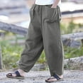 thumbnail image 4 of Bogo Capri Linen Pants Women Petite White Women'S Cargo Pants Petite Jeans Flare Capri Pants For Women Sweatpants Women Baggy Pack Cinch Bottom Womens Trousers Dress Pants, 4 of 6