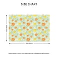 thumbnail image 2 of Rocae Tree Palms Lemon Printed Heat Resistant Place Mats,Classic Hemstitch Cloth Fabric Placemats Imitation Linen Place Mat Table Mats 18x12 inch, 2 of 5