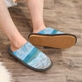 thumbnail image 6 of ALAZA Mens Womens Cozy Memory Foam Slippers Summer Beautiful Sea Unisex House Shoes 9-10, 6 of 8
