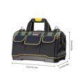 thumbnail image 1 of Tools Bag Electrician Storage Pouch 1680D Oxford Cloth Portable Shoulder Toolkit Screwdriver Tester Tape Measure Organizer Pack 18inch, 1 of 9