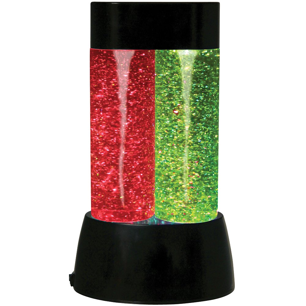 Twin Tornado ColorChanging Glitter Rechargeable Lamp w/ Included USB