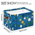 thumbnail image 4 of Yayeee Canvas Storage Basket with Handles for Shelves Fabric Bins Closet Organizer, Blue Abstract, 4 of 8