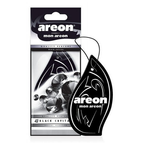 Areon Car Hanging Air Freshener, 12pk, Black Crystal