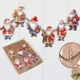 thumbnail image 4 of Santa Decorative Wooden Clip-on Ornaments of 6 by G. Debrekht - Christmas Decor - 8090009C-S6, 4 of 11