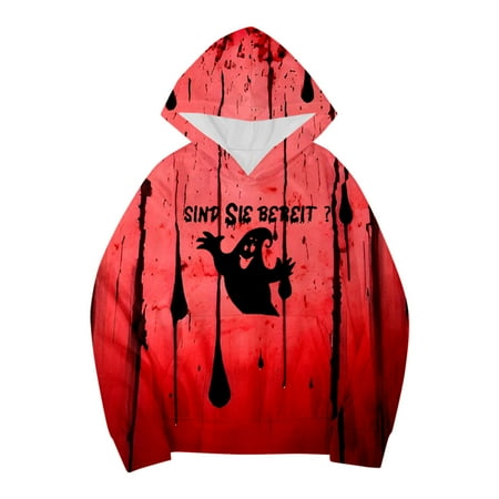 

Hoodies for Teen Girls Long Sleeve Letter Prints Warm Pullover Tops Christmas Warm Skin-Friendly Comfortable Hoodies for Boys