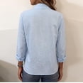 thumbnail image 3 of Aezemi Womens Button down Shirts, Work Lightweight Tailored Long Sleeve Dress Blouses, Collared Work Dressy Casual Tops, S-3XL, 3 of 9