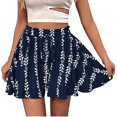 thumbnail image 2 of Ailaofu Women's Summer Bohemian Shorts Fashion Ruffle Floral Print High Waist Loose Shorts Casual Beach Short, 2 of 6