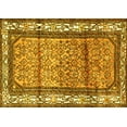 thumbnail image 1 of Ahgly Company Machine Washable Indoor Rectangle Persian Yellow Traditional Area Rugs, 8' x 10', 1 of 4