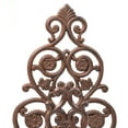 thumbnail image 2 of Cast Iron Garden Hose Holder - Floral & Spade Pattern - 13.25" Tall, 2 of 6