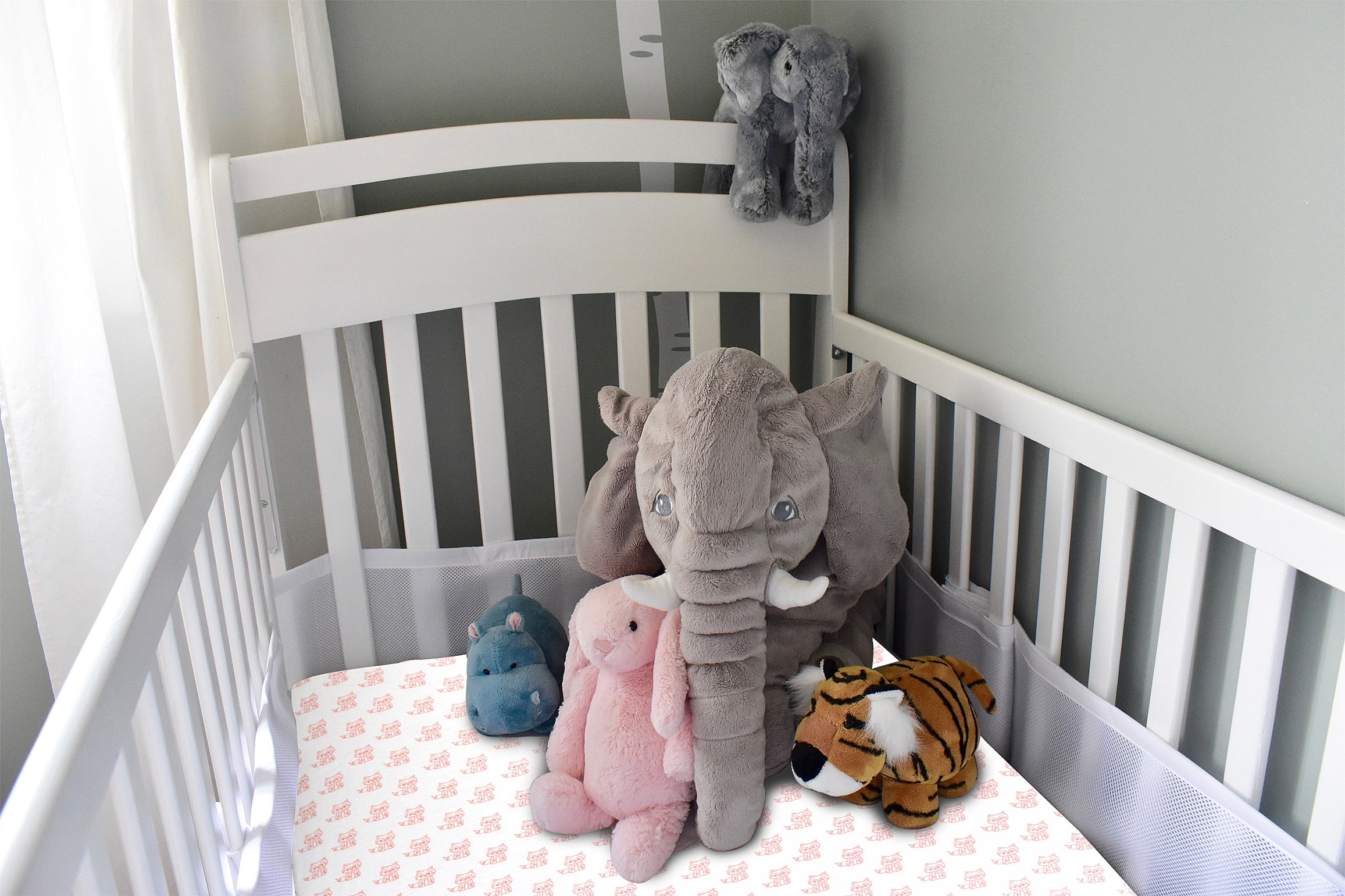 3-Pack Mini Crib Sheets – 100% Cotton, Soft & Breathable Fitted Sheets for Pack and Play & Mini Cribs (38” x 24” x 5”)