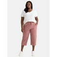 thumbnail image 4 of Athletic Works Women's and Women's Plus Knit Capri Pants, 22" Inseam, Sizes XS-4X, 4 of 5