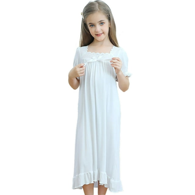 Robe Fille Tout-Petit Blanche Rose Robe Décontractée Jupe Princesse pour Fille 3-30 Ans