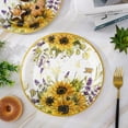 thumbnail image 3 of AnyDesign 24Pcs SunflowerITSC&nbsp;Paper Plates Watercolor Flower Disposable Plates 9 Inch Vintage Decorative Dinner Plates for Party Tableware Supplies Table Decor, 3 of 3
