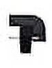 NAHANCO 2610PCLH Plastic Children’s, Baby Skirt Slack Hanger, Heavy Duty with Plastic Clips, Black (Pack of 100)