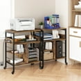 thumbnail image 4 of ChaoLink Large 4-Tier Printer Stand with Storage Shelf, Rolling Printer Cart with Wheels, Home Office Heat Press Stand, 4 of 5