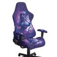 thumbnail image 2 of Pzuqiu Galaxy Wolf Gaming Chair Cover Gaming Chair Covers Slipcovers 4 Pieces Stretch Fabric Machine Washable Gaming Chair Accessories Suitable for All Seasons Butterfly, 2 of 7