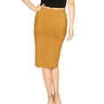 thumbnail image 6 of Stretch Is Comfort Women's Soft Stretch Midi Skirt | Adult  Small - 5x, 6 of 9