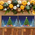 thumbnail image 4 of Merry Christmas Placemat Night Sky Colorful Lights Washable Welcome Door Mat - 6pcs/Pack 17.7x13in Christmas Tree Indoor Door Mats for Home Coffee Table, 4 of 5
