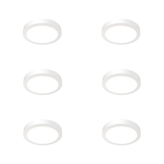 Juno Lighting JSBC 6IN SWW2 90CRI WL CP6 MW M2 Pack Of (6) Slimbasics 6" Switchable Cct