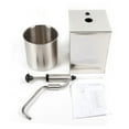 thumbnail image 5 of Fichiouy 4L Sauce Dispenser Stainless Condiment Soy Ketchup Mustard Dispenser Pump Bucket Silver, 5 of 9