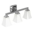 thumbnail image 1 of Moen Voss Chrome Three Globe Bath Light, 1 of 3