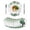 White, variant on Sage Green Black Women Round 13 Inch Placemats Set of 8, Spring Eucalyptus Leaves HeatResistant Non Slip Place Mats for Dining Table, Wipeable Braided Kitchen Table Mats for Housewarming
