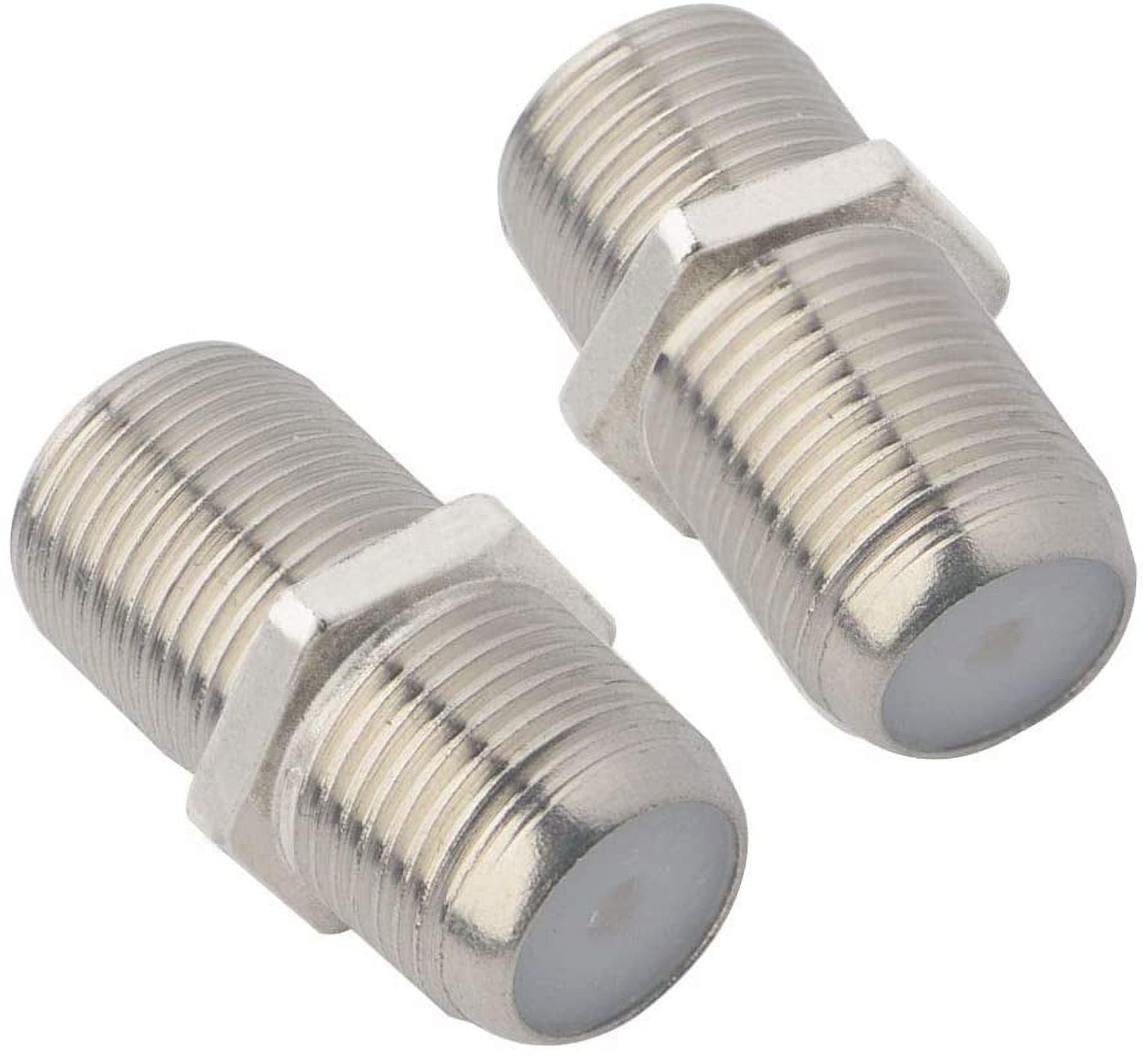 Quintina F-Type RF Coaxial Cable Connector, 2 Pack