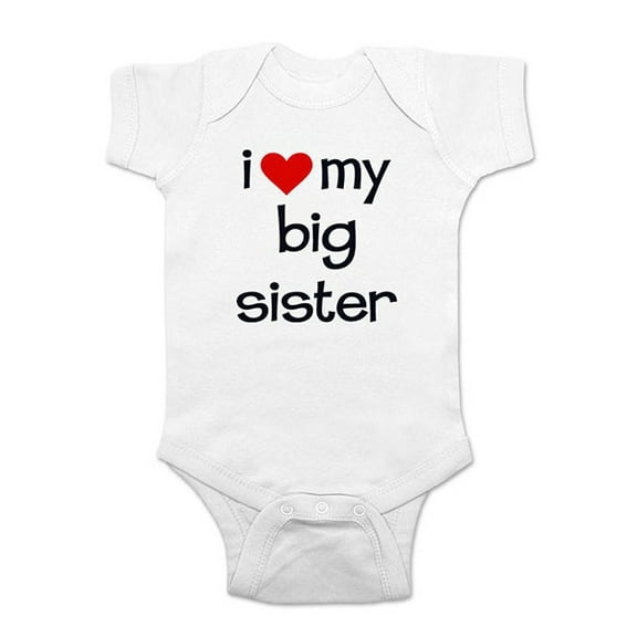 I Love my Big Sister - wallsparks cute & funny Brand - baby one piece bodysuit - Great baby shower gift!