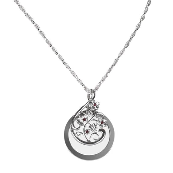 SIEYIO Pendant Glass Necklace for Women Portable Fashion 4.5X Reading Newspaper for Elderly