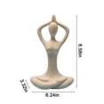thumbnail image 3 of Chamoist Yoga Statues Home Decor Ornaments,Resin Meditation Lady Yoga Pose Figurine Table Decorative Decorations for Living Room Bedroom Office,Gift for Yoga Lover ,Amusing Garden Porch Ornaments,, 3 of 6