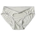 thumbnail image 3 of Women's Mid Rise Soft Seamless Lace Edge Breathable Thin Ice Silk Briefs Ladies Underwear Panties, 3 of 3