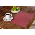 thumbnail image 2 of Mainstays Ribbed Chambray Table Place Mat, 13 in x 18 in, Cotton Polyester Blend, Red, 1 Piece, 2 of 5